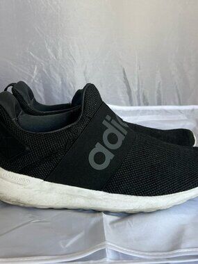 adidas Black/Cloud White Lite Racer Adapt DB1645 Slip-On Running Shoes - Men's 8